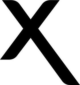 X - לוגו סימן מסחר רשום