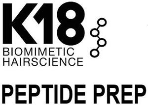 K18 BIOMIMETIC HAIRSCIENCE PEPTIDE PREP - לוגו סימן מסחר רשום