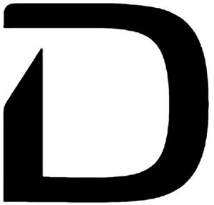 D - לוגו סימן מסחר רשום