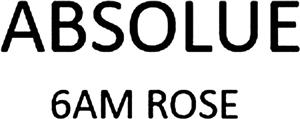 ABSOLUE 6AM ROSE - לוגו סימן מסחר רשום