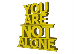 YOU ARE NOT ALONE - לוגו סימן מסחר רשום