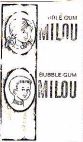 BUBBLE GUM MILOU - לוגו סימן מסחר