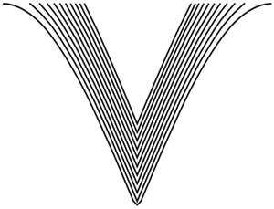 V - לוגו סימן מסחר רשום