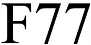 F77 - לוגו סימן מסחר רשום