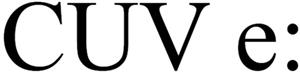 CUV e: - לוגו סימן מסחר רשום