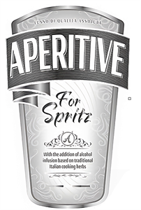 APERITIVE for spritz with the additional of alcohol infusion based on traditional Italian cooking herbs. lusso di qualita assuluta - לוגו סימן מסחר רשום