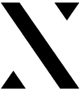X - לוגו סימן מסחר רשום