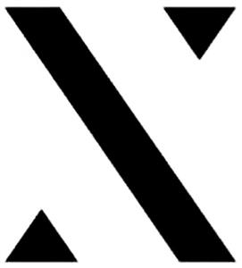 X - לוגו סימן מסחר רשום