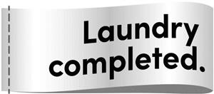 Laundry completed. - לוגו סימן מסחר