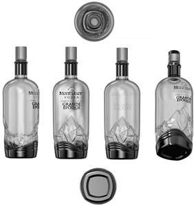 Mont Blanc VODKA Distilled and bottled in country GRANDE ÉPOQUE - לוגו סימן מסחר רשום