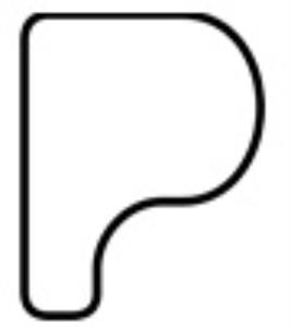 P - לוגו סימן מסחר רשום