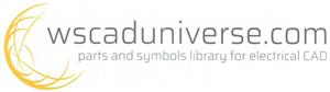 wscaduniverse.com parts and symbols library for electrical CAD - לוגו סימן מסחר רשום