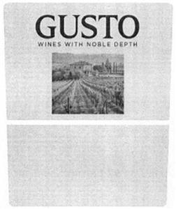 GUSTO WINES WITH NOBLE DEPTH - לוגו סימן מסחר רשום