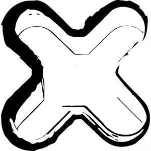 X - לוגו סימן מסחר רשום