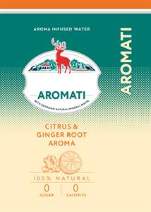 AROMA INFUSED WATER AROMATI AROMATI CITRUS & GINGER ROOT AROMA - לוגו סימן מסחר