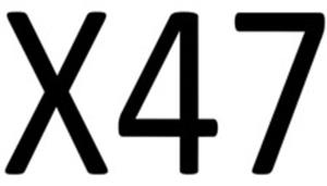X47 - לוגו סימן מסחר רשום