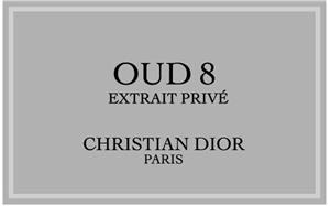 OUD 8 EXTRAIT PRIV  CHRISTIAN DIOR PARIS - לוגו סימן מסחר רשום