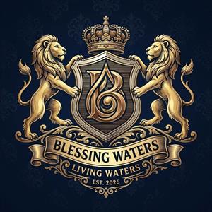 B BLESSING WATERS LIVING WATERS EST.2026 - לוגו סימן מסחר