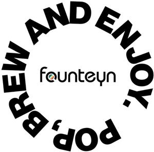 POP, BREW AND ENJOY. founteyn - לוגו סימן מסחר