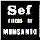 SEF FIBERS BY MONSANTO - לוגו סימן מסחר