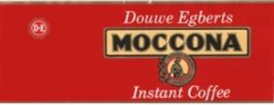 Douwe Egberts MOCCONA instant coffee D-E - לוגו סימן מסחר