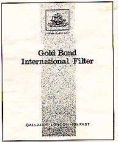 GOLD BOND INTERNATIONAL FILTER - לוגו סימן מסחר