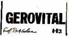 GEROVITAL   GEROVITAL H3 PROF.DR.A.ASLAN - לוגו סימן מסחר