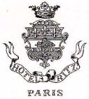 HOTEL RITZ PARIS - לוגו סימן מסחר