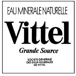 VITTEL eau minerale naturelle  grande source societe generale des eaux minerales de vittel - לוגו סימן מסחר רשום