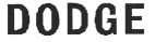 DODGE - לוגו סימן מסחר רשום