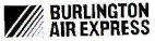BURLINGTON AIR EXPRESS - לוגו סימן מסחר