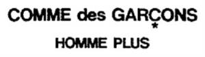 COMME des GARCONS HOMME PLUS - לוגו סימן מסחר רשום