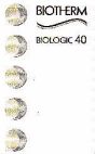 BIOTHERM BIOLOGIC 40 {FORTY} - לוגו סימן מסחר