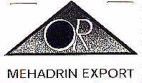 OR MEHADRIN EXPORT - לוגו סימן מסחר