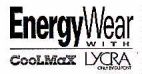 ENERGY WEAR WITH LYCRA ONLY BY DU PONT COOLMAX - לוגו סימן מסחר