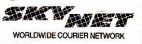 SKY NET WORLDWIDE COURIER NETWORK - לוגו סימן מסחר