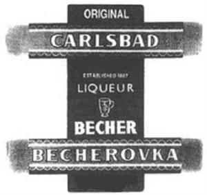 ORIGINAL CARLSBAD LIQUEUR BECHER BECHEROVKA - לוגו סימן מסחר רשום