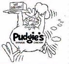 PUDGIE'S FAMOUS CHICKEN WE DELIVER! - לוגו סימן מסחר