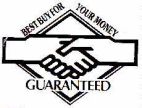 BEST BUY FOR YOUR MONEY GUARANTEED - לוגו סימן מסחר