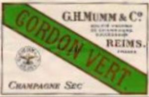 CORDON VERT. CHAMPAGNE SEC G.H.MUMM & CO REIMS - לוגו סימן מסחר