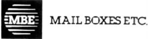 MBE MAIL BOXES ETC. - לוגו סימן מסחר רשום