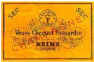 VEUVE CLICQUOT PONSARDIN REIMS SEC - לוגו סימן מסחר רשום