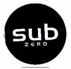 sub ZERO - לוגו סימן מסחר